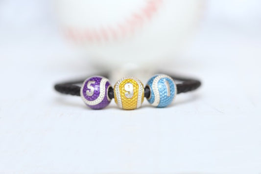 Women's Personalize Baseball Bracelet