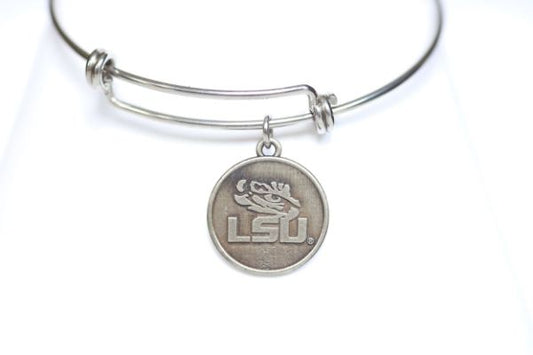 LSU Expandable Charm Bracelet