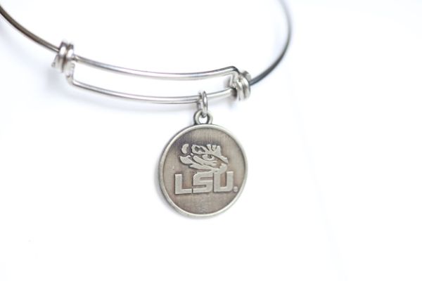 LSU Expandable Charm Bracelet