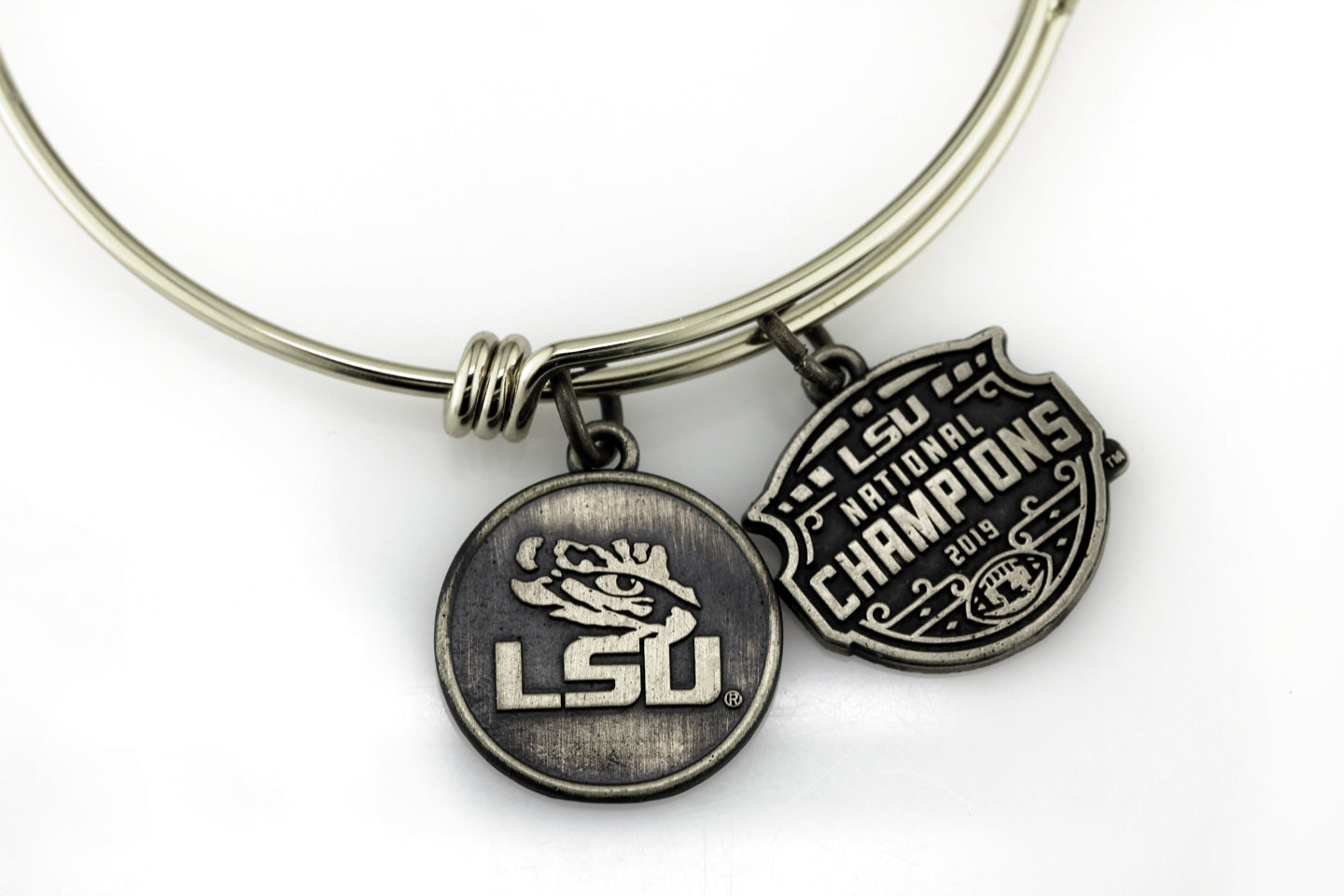 LSU National Champions Expandable Charm Bracelet